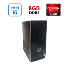 Игровой ПК Dell Inspirion 3650 / Intel Core i5-6500 (4 ядра 3.2 - 3.6 GHz) / 8 GB DDR3 / 512 GB SSD / AMD Radeon RX 460, 2 GB GDDR5, 128-bit / Wi-Fi+Bluetooth / DVD / Win 10 Home Lic
