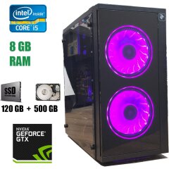 Игровой ПК 2E Basis RD858 NEW / Intel Core i5-3470 (4 ядра по 3.2 - 3.6 GHz) / 8 GB DDR3 / NEW 120 GB SSD+500 GB HDD / MSI PCI-Ex GeForce GTX 960 2GB / БП Wortmann AG 420WT