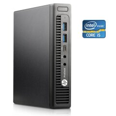 Неттоп HP ProDesk 600 G2 Mini USFF / Intel Core i5-6500T (4 ядра по 2.5 -3.1 GHz) / 8 GB DDR4 / 250 GB SSD + 500 GB HDD / Intel HD Graphics 530