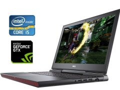 Ігровий ноутбук Б-клас Dell Inspiron 15 Gaming 7567 / 15.6" (1920x1080) TN / Intel Core i5-7300HQ (4 ядра по 2.5 - 3.5 GHz) / 16 GB DDR4 / 256 GB SSD / nVidia GeForce GTX 1050 Ti, 4 GB GDDR5, 128-bit