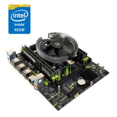 Комплект: Материнская плата Machinist X99 PR9-H (Unlock Turbo Boost) / LGA2011-3 / Intel Xeon E5-2630 v3 (8 (16) ядер по 2.4 - 3.2 GHz) (аналог AMD Ryzen 7 1700) / 8 GB DDR4 + Кулер ID-Cooling DK-01