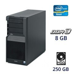 Рабочая станция Fujitsu Celsius M470-2 Tower / Intel Xeon W3520 (4 (8) ядра по 2.66 - 2.93 GHz) / 8 GB DDR3 / 250 GB HDD / AMD Radeon HD 4350, 1 GB DDR2, 64-bit