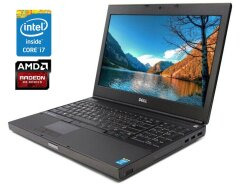 Мобільна робоча станція Б-клас Dell Precision M4800 / 15.6" (1920x1080) IPS / Intel Core i7-4710MQ (4 (8) ядра по 2.5 - 3.5 GHz) / 8 GB DDR3 / 480 GB SSD / AMD Radeon R9 M200X, 2 GB GDDR5, 128-bit / WebCam / DVD-ROM / Win 10 Pro