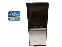 ПК Б-класс Gigabyte Tower / Intel Core i5-2400 (4 ядра по 3.1 - 3.4 GHz) / 8 GB DDR3 / 120 GB SSD / Intel HD Graphics 2000 / 400W / DVD-RW