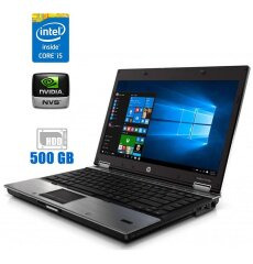 Ноутбук HP EliteBook 8440p / 14" (1600x900) TN / Intel Core i5-520M (2 (4) ядра по 2.4 - 2.93 GHz) / 4 GB DDR3 / 320 GB HDD / nVidia NVS 3100M, 512 MB GDDR3, 64-bit / WebCam / DVD-RW