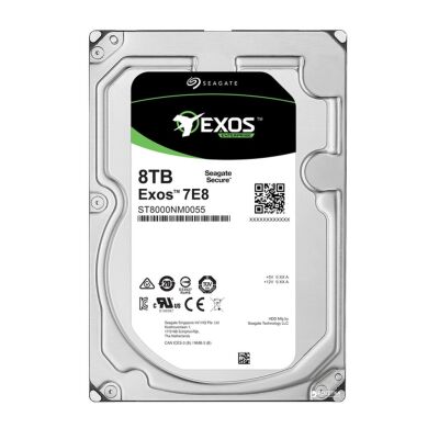 Новый жесткий диск Seagate EXOS 7E8 Enterprise Capacity (ST8000NM0055) / 3.5" / SATAIII / 8000 GB / 7200RPM