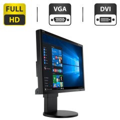 Монитор NEC MultiSync EA232WMi / 23" (1920x1080) IPS / VGA, DVI, DisplayPort / Встроенные колонки 2x 1W / VESA 100x100 + Кабель питания