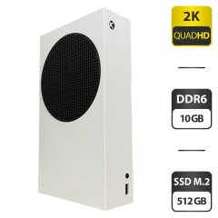 Игровая консоль Microsoft Xbox Series S / AMD Ryzen Zen 2 Custom (8 ядер по 3.4 GHz) / 10 GB GDDR6 / 512 GB SSD M.2 / AMD Radeon RDNA 2, 10 GB GDDR6, 128-bit / Wi-Fi