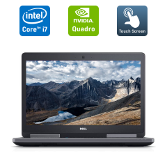 Мобильная рабочая станция Dell Precision 7520 / 15.6" (1920x1080) IPS Touch / Intel Core i7-7820HQ (4 (8) ядра по 2.9 - 3.9 GHz) / 16 GB DDR4 / 512 GB SSD / nVidia Quadro M2200, 4 GB GDDR5, 128-bit / WebCam / HDMI
