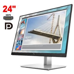 Монитор HP E24i / 24" (1920x1200) IPS / 1x HDMI, 1x DisplayPort, 1x VGA, 5x USB 3.2 / VESA 100x100 / Pivot
