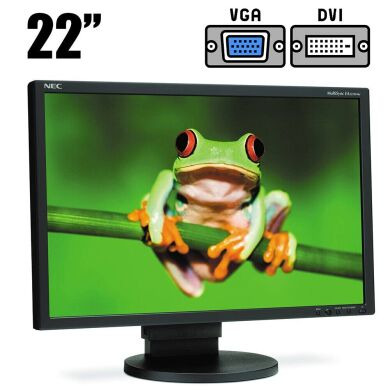Монітор NEC MultiSync E222W / 22" (1680x1050) TN / VGA, DVI / VESA 100x100