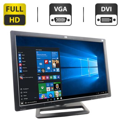 Монитор HP L2445w / 24" (1920x1200) TN / VGA, DVI / VESA 100x100 / Кабель питания Монитор HP L2445w / 24" (1920x1200) TN / VGA, DVI / VESA 100x100 / Кабель питания