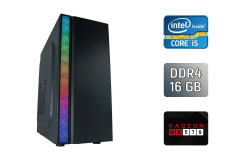 Игровой ПК Gigabyte Tower / Intel Core i5-8400 (6 ядер по 2.8 - 4.0 GHz) / 16 GB DDR4 / 512 GB SSD + 128 GB SSD / AMD Radeon RX 570, 8 GB GDDR5, 256-bit / 500W / Gigabyte H310M D2P