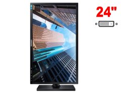 Монитор Samsung S24E450D / 24" (1920x1080) TN / 1x DVI, 1x VGA, 3x USB 2.0 / VESA 100x100 / Pivot 