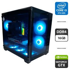 Игровой ПК AeroCool Dryft Tower / Intel Core i5-9500 (6 ядер по 3.0 - 4.4 GHz) / 16 GB DDR4 / 500 GB SSD M.2 + 1000 GB HDD / nVidia GeForce GTX 1080 Ti, 11 GB GDDR5X, 352-bit / 550W