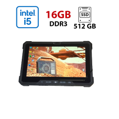 Защищенный планшет Dell Latitude 7212 Rugged Extreme / 11.6'' (1920x1080) IPS / Intel Core i5-7300U (2 (4) ядра по 2.6 - 3.5 GHz) / 16 GB DDR3 / 512 GB SSD / Intel HD Graphics 620 / WebCam