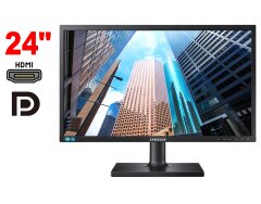 Монитор Samsung SyncMaster S24E650PL / 24" (1920x1080) IPS / 1x HDMI, 1x DP, 1x VGA, 2x USB 2.0, 2x Audio / 2х 1W / VESA 100x100 / Pivot