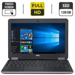 Нетбук Б-класс Dell Latitude E7240 / 12.5" (1920x1080) IPS Touch / Intel Core i7-4600U (2 (4) ядра по 2.1 - 3.3 GHz) / 8 GB DDR3 / 128 GB SSD / Intel HD Graphics 4400 / WebCam