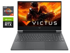 Ігровий ноутбук HP Victus 16-s1023dx / 16.1" (1920x1080) IPS / AMD Ryzen 7 8845HS (8 (16) ядер по 3.8 - 5.1 GHz) / 16 GB DDR5 / 512 GB SSD NVMe / nVidia GeForce RTX 4070, 8 GB GDDR6, 128-bit / WebCam / Win 11
