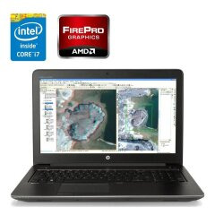 Мобільна робоча станція HP ZBook 15 G3 / 15.6" (1920x1080) TN / Intel Core i7-6700HQ (4 (8) ядра по 2.6 - 3.5 GHz) / 32 GB DDR4 / 256 GB SSD M.2 / AMD FirePro W5170M, 2 GB GDDR5, 128-bit / WebCam / Win 10 Pro
