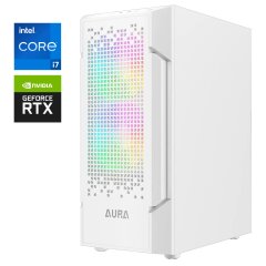 Игровой ПК Gamdias Aura GC7 ARGB White Tower / Intel Core i7-12700E (12 (20) ядер по 1.6 - 4.8 GHz) / 32 GB DDR4 / 512 GB SSD M.2 / nVidia GeForce RTX 5060, 8 GB GDDR7, 128-bit / 750W