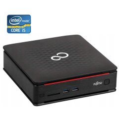Неттоп Б-класс Fujitsu Esprimo Q920 USFF / Intel Core i5-4590T (4 ядра по 2.0 - 3.0 GHz) / 6 GB DDR3 / 240 GB SSD / Intel HD Graphics 4600