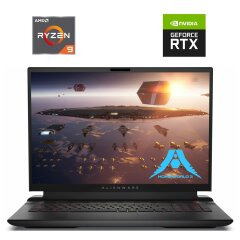 Ігровий ноутбук Б-клас Dell Alienware m18 R1 / 18" (1920x1200) IPS / AMD Ryzen 9 7845HX (12 (24) ядер по 3.0 - 5.2 GHz) / 16 GB DDR5 / 512 GB SSD NVMe / nVidia GeForce RTX 4070, 8 GB GDDR6, 128-bit / WebCam