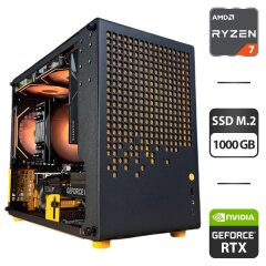 Збірка під замовлення: новий ігровий ПК Jonsbo Z20 Black/Orange Tower / AMD Ryzen 7 7700 (8 (16) ядер по 3.8 - 5.3 GHz) / 32 GB DDR5 / 1000 GB SSD M.2 / nVidia GeForce RTX 5070, 12 GB GDDR7, 192-bit / 750W