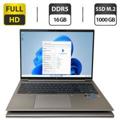 Мобільна робоча станція HP ZBook Firefly 16 G9 / 16" (1920x1200) IPS / Intel Core i5-1240P (12 (16) ядер по 3.3 - 4.4 GHz) / 16 GB DDR5 / 1000 GB SSD M.2 / Intel Iris Xe Graphics / WebCam / Fingerprint