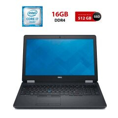 Ігровий ноутбук Б-клас Dell Precision 3510 / 15.6" (1920x1080) IPS / Intel Core i7-6820HQ (4 (8) ядра по 2.7 - 3.6 GHz) / 16 GB DDR4 / 512 GB SSD / AMD Radeon R9 M360, 2 GB GDDR5, 128-bit / WebCam