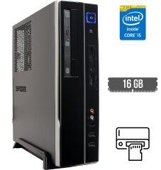 Компьютер Б-класс Digitec Trivium SFF / Intel Core i5-4460 (4 ядра по 3.2 - 3.4 GHz) / 16 GB DDR3 / 240 GB SSD / AMD Radeon HD 7500, 1 GB GDDR5, 128-bit / DVD-RW