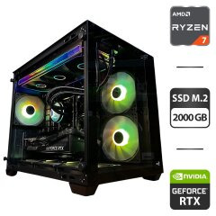 Збірка під замовлення: новий ігровий ПК AeroCool Dryft Mini Tower / AMD Ryzen 7 7800X3D (8 (16) ядер по 4.2 - 5.0 GHz) / 32 GB DDR5 / 2000 GB SSD M.2 / nVidia GeForce RTX 5070, 12 GB GDDR7, 192-bit / 750W